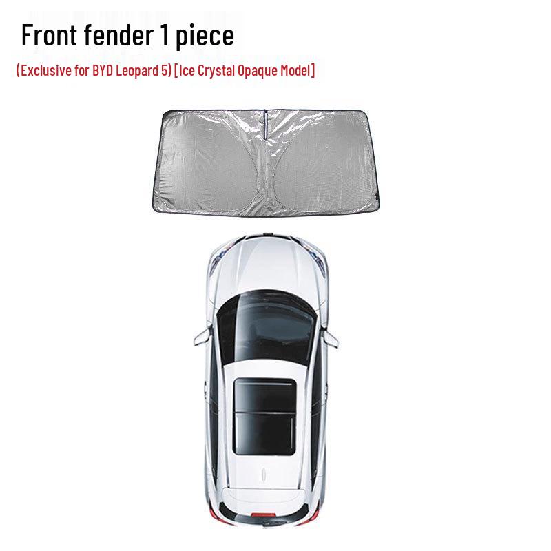 Opaque Ice Crystal Sunshade for BYD Leopard 5 - Heat Insulation & Privacy