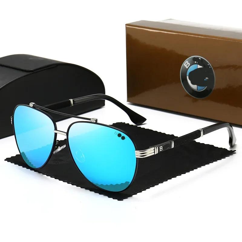 Nuevas Gafas de Sol Polarizadas Estilo BMW 2025 para Hombres/Mujeres Protección Gafas de Conducir Deportivas Envolventes Retro Aviador Gafas de Sol Caja de Regalo