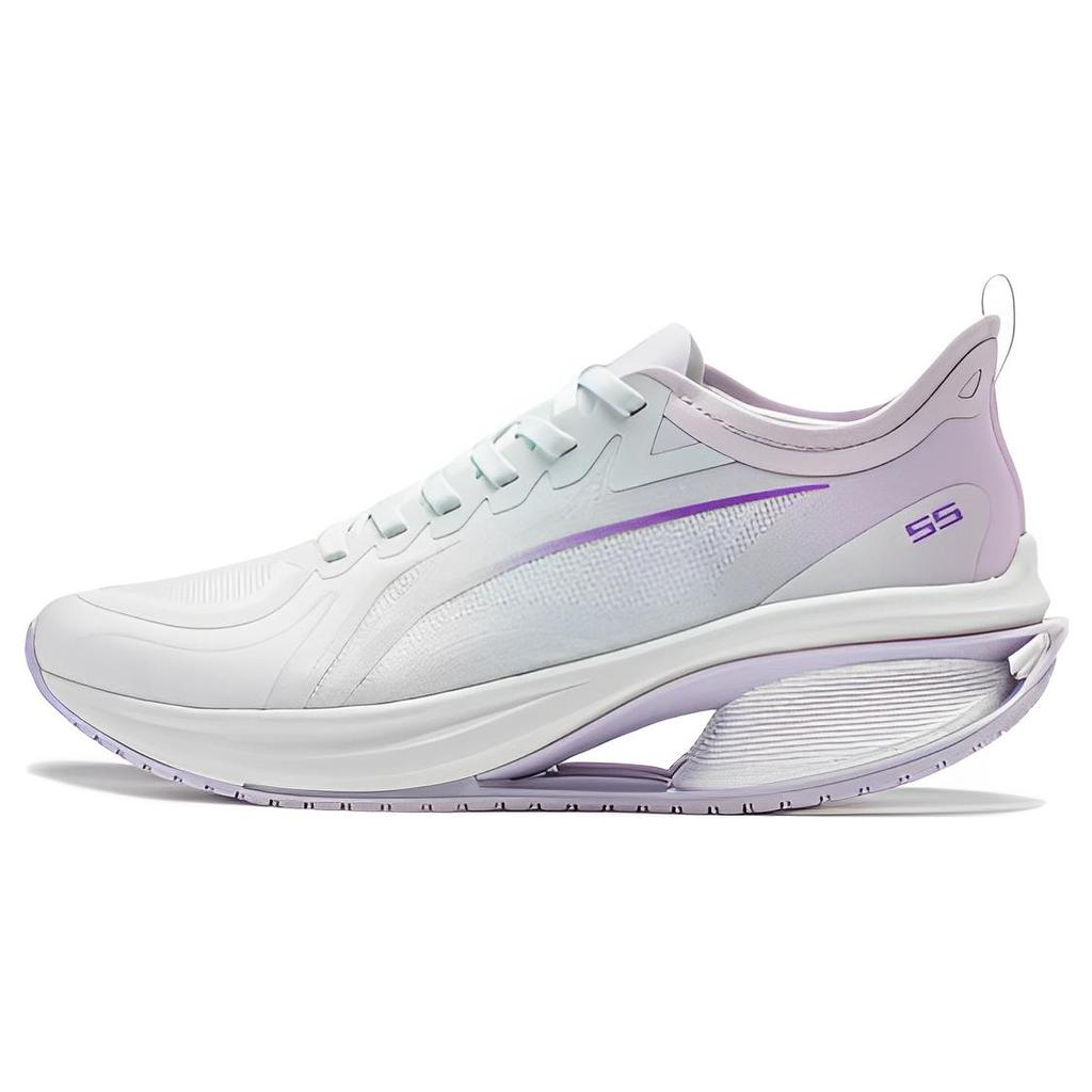 New LiNing WuShi 5S 3.0 Rebound Low Top Running Shoes Women's Mist White ARST050-5