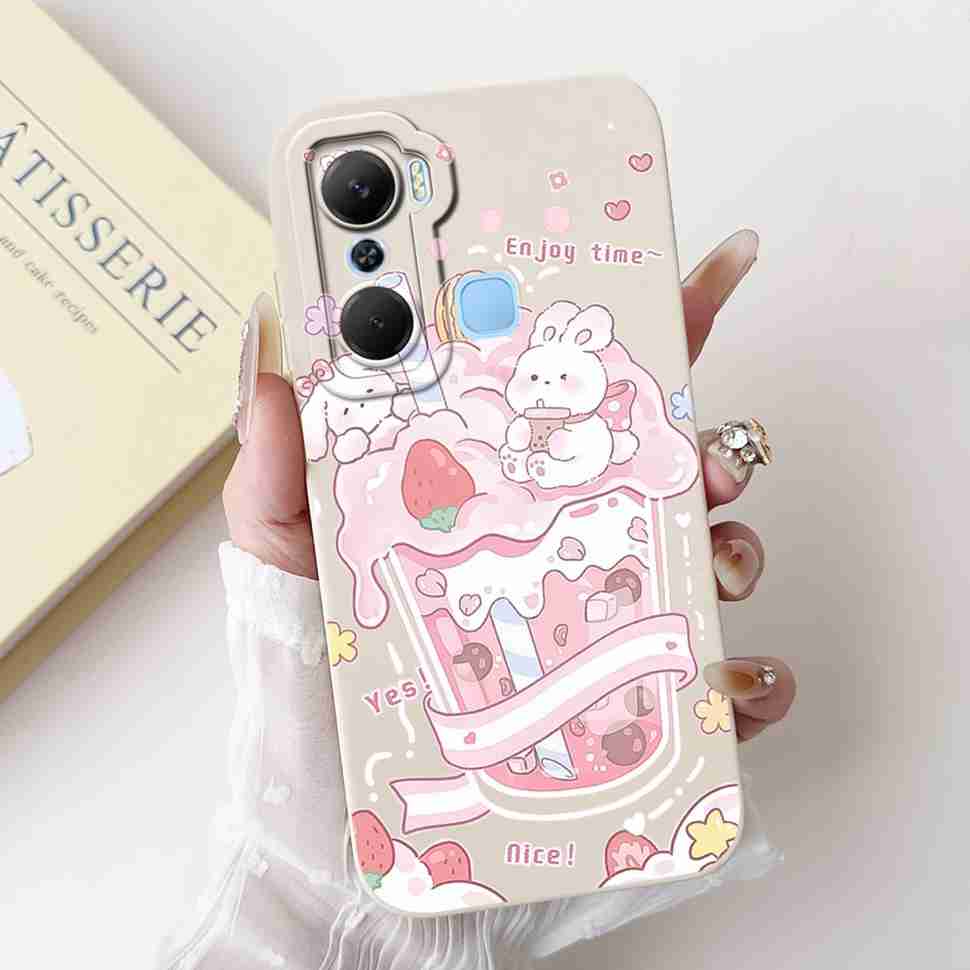 Hülle Für Infinix Hot 12 Pro X668C Schutzhülle Weich Schlank Niedliches Cartoon-Muster Abdeckung Für Infinix Hot 12 Hot12 Pro Handyhüllen Abdeckung