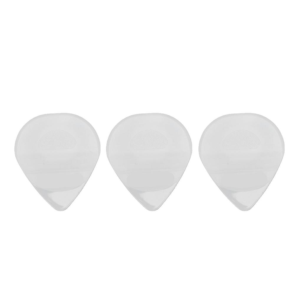 3PCS LED Guitar Picks ABS Material Illuminated Bass Guitar Plectrum Built in Battery White Light