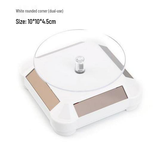 Premium Solar-Powered Rotating Display Stand for Bracelets & Photography