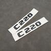 3D ABS Chrome Black Logo C220 Emblem Letters Car Trunk Badge For Mercedes-Benz W204 W205 C 220 C220 Sticker Accessories QU1