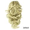Soowee Short Curly Synthetic Hair Black To Burgundy Clip In Hair Extension Little Pony Tail Claw Ponytail False Hair on Clips