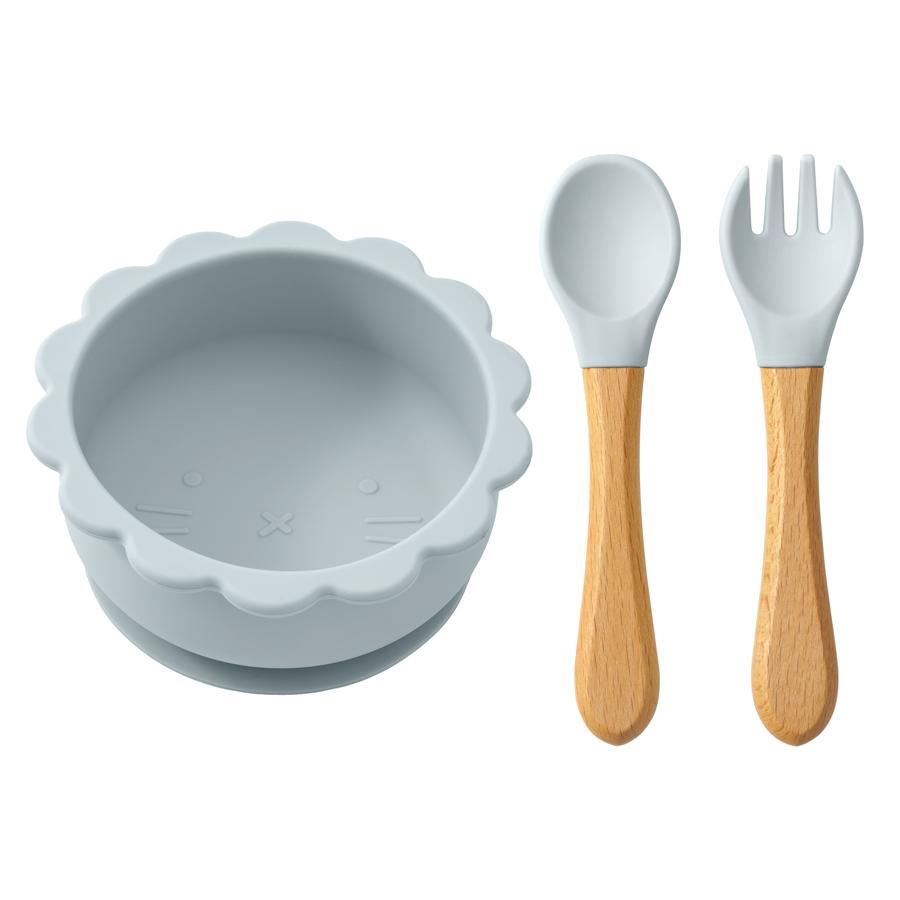 

Цветные детские силиконовые тарелки с мультяшными животными для малышей 3 шт./1 комплект силиконовая детская миска для кормления водонепроницаемая ложка вилка детские вещи