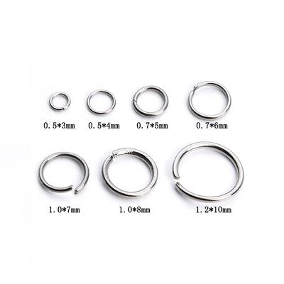 100pcs 3 4 5 6 7 8 10mm Stainless Steel Open Jump Rings Split Rings Connectors For DIY Jewelry Finding Making Accessories
