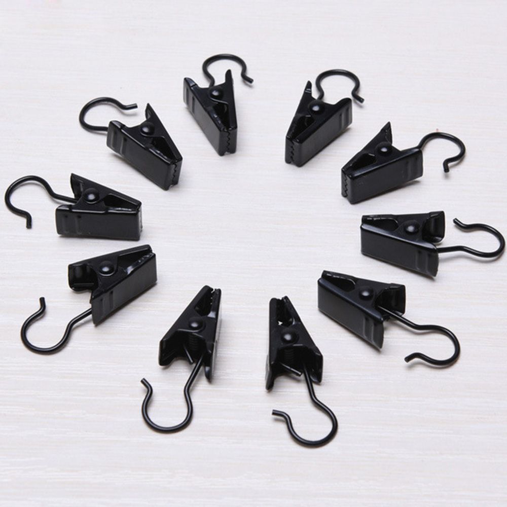 

Sturdy and Durable Buckle Shower Bath Clamps Window Curtain Clips Home 20Pcs/Set Accessories чёрный