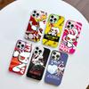 Anime B-Bloody Bunny Phone Case For IPhone 17 16 15 14 11 12 13 Pro Max Plus Pro Colored Silver Cover