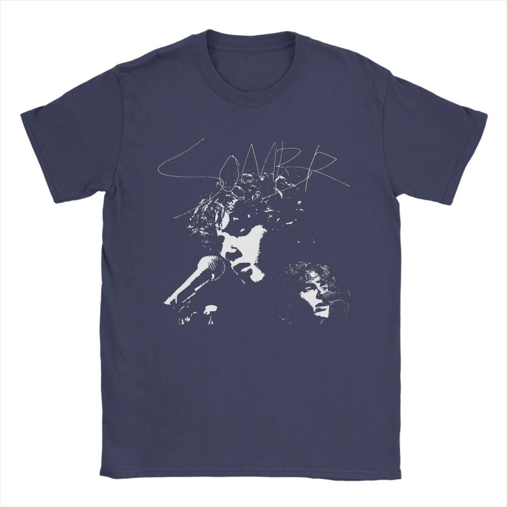 Vintage Sillhouette Style Sombr Singer T-Shirt Men Crewneck  T Shirt  Short Sleeve Tee Shirt Gift Idea Tops