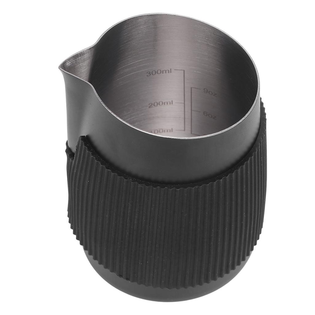 Stainless steel milk foam jug coffee jug 420 ml with double wall vacuum insulation for cappuccino hot chocolate