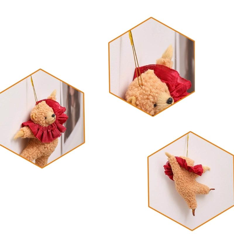 Charming Room Decor Car Pendant Plush Material Great for Room Key Bag Decoration