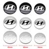 Autocolante Capac Central Butuc Roată Mașină Logo Hyundai 56mm 60mm 65mm Decal Aluminiu Pentru Tucson Accent Elantra Santa Sonata I20 I30 ix25