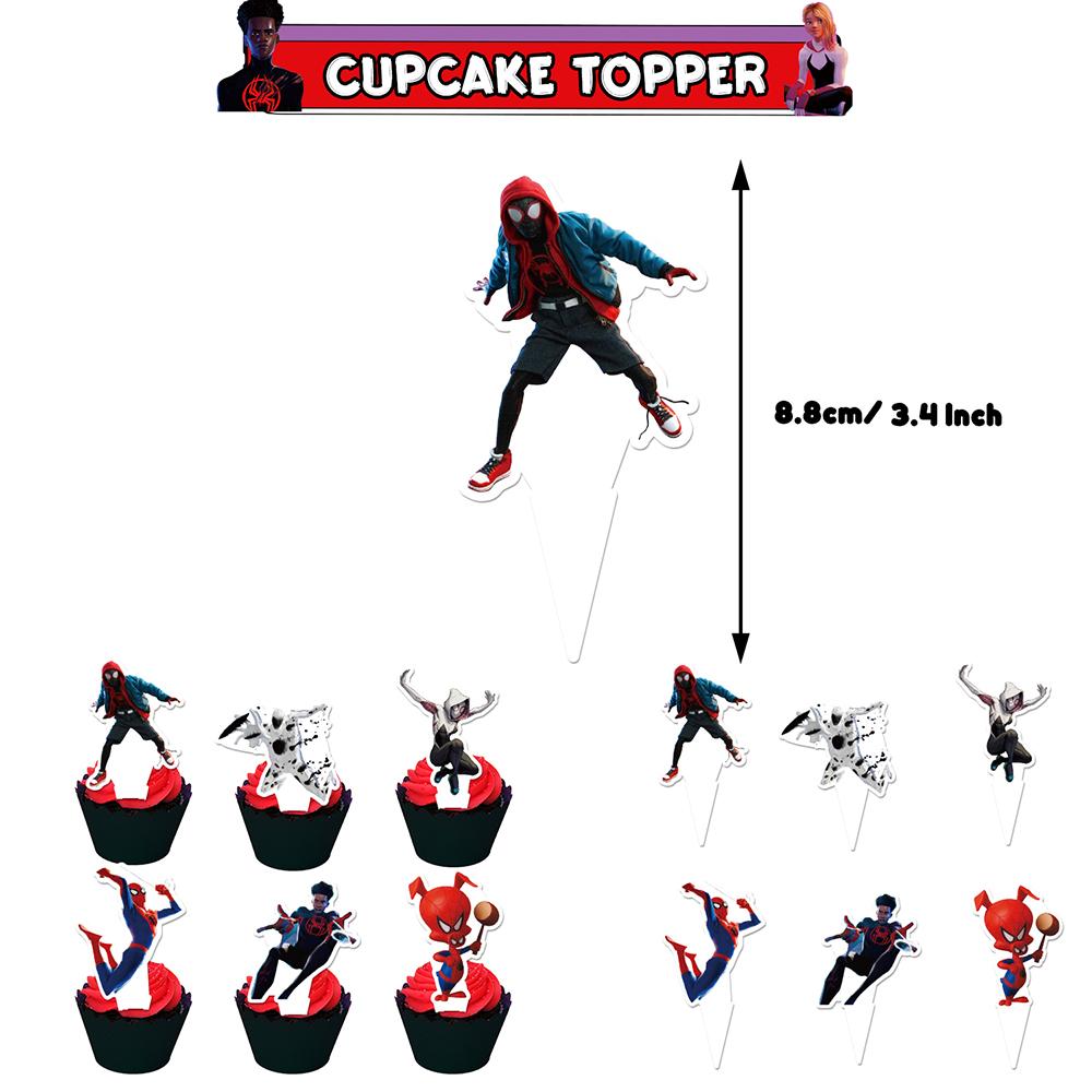 Articolele pentru petrecerea de ziua de naștere Miles Morales Spider includ Topper pentru tort Banner Balon
