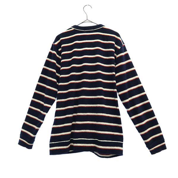 BEAMS HEART Bordür Uzun kollu Havlu yüzey hırka M Lacivert sistem Erkek Kullanılmış