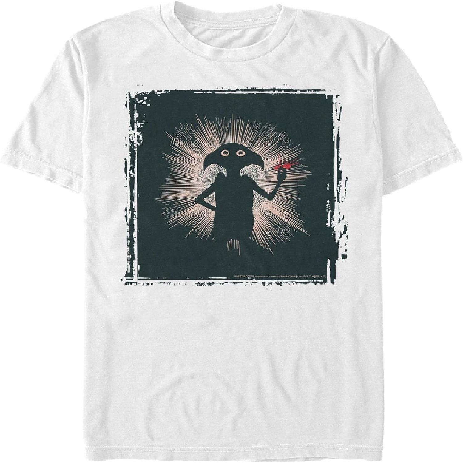 Мужская футболка Гарри Поттер с Добби, эльфом-волшебником S белый