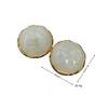 Folded Round Stud Earrings Women'S Retro Temperament Earrings Autumn And Winter High-End Exaggerated Earrings