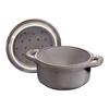 Staub Ceramic Mini Cocotte Round 10cm (Antique Gray)