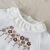 Popular Baby & Toddler Cotton Knitwear Set with Floral Chest Embroidery, Autumn/Winter Outerwear