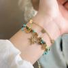 Vintage Bohemian Style Beaded Layered Bracelet Sunflower Moon Pendant Women'S Jewelry Gift Accessories