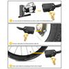 2-In-1 Car Tire Air Chuck Inflator Pump Valve Connector Car Tyre Wheel Valve Brass Clip-on Adapter for Inflatable Pump