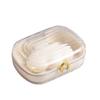 Travel Essentials Soap Holder With Lid,Leakproof Soap Dish With Drainage Layer, Portable Travel Soap Bar Case For Camping, Gym