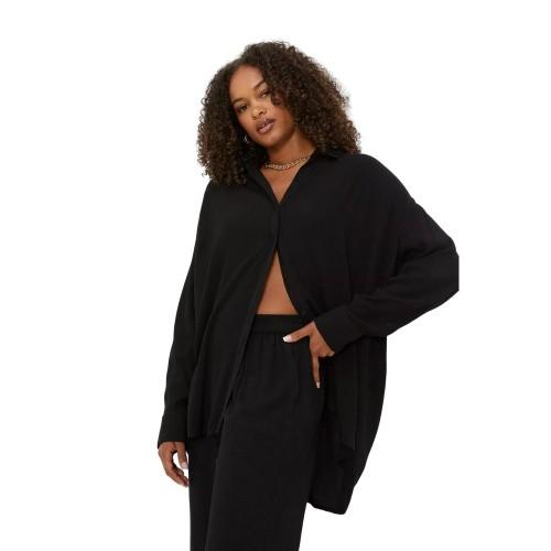Camicia oversize alta Crinkle da donna/signora Dorothy Perkins