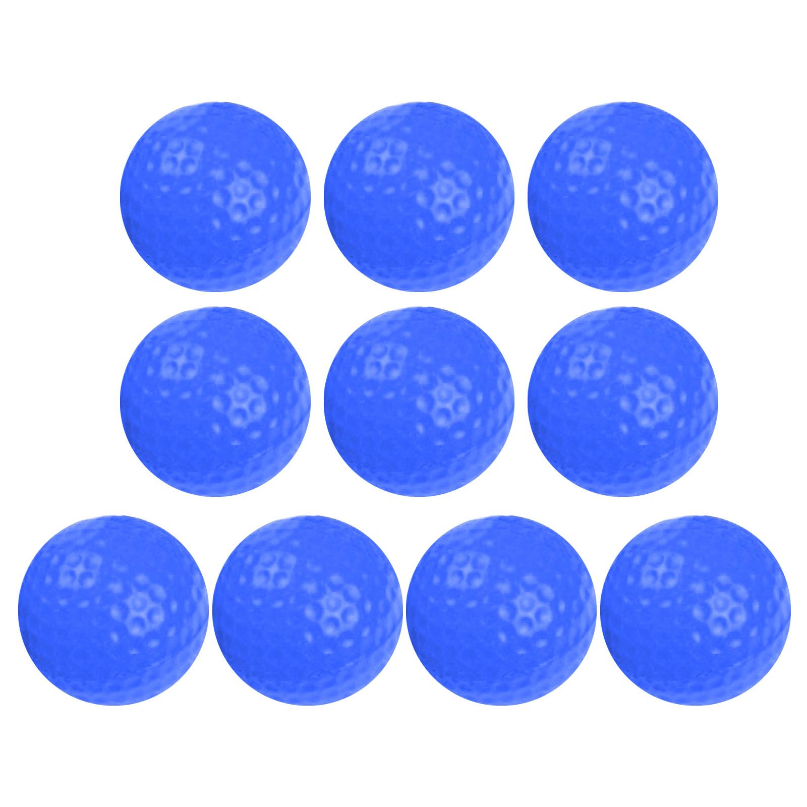 

10Pcs Foam Golf Balls PU Practice Golf Balls Realistic Feel Long Lasting Limited Flight Practice Golf Balls for Backyard синій