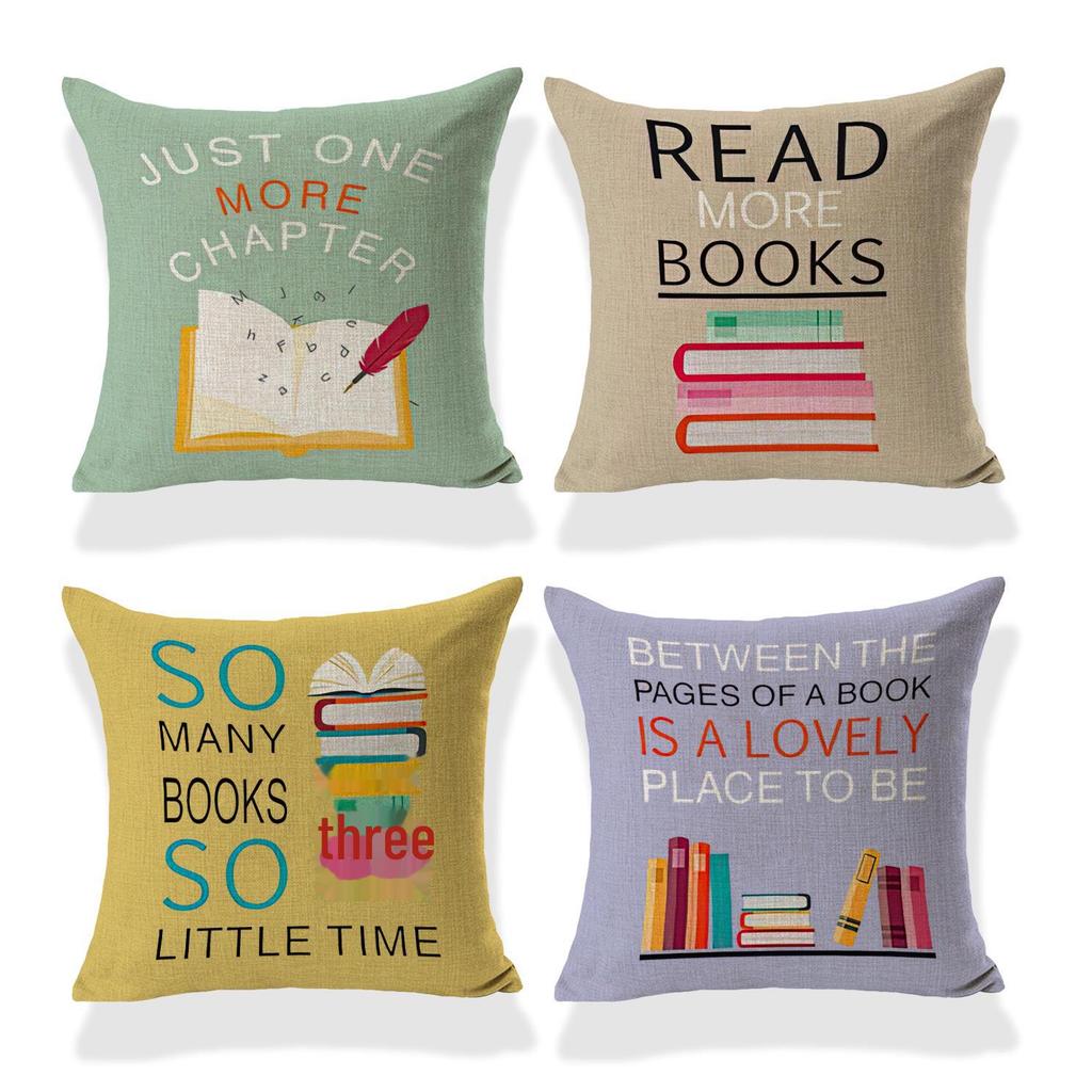 Farmhouse Pillowcase: Book-Themed Decor for Reading Rooms & Gifts for Book Lovers