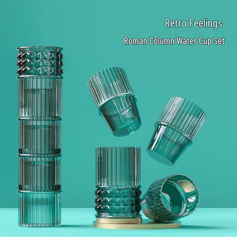 BURNELL Roman Column Glass Tumbler Set