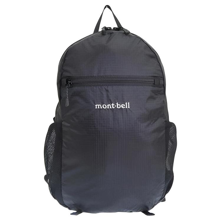 MONTBELL 10L Brand Logo Nylon Backpack Unisex Couple Black