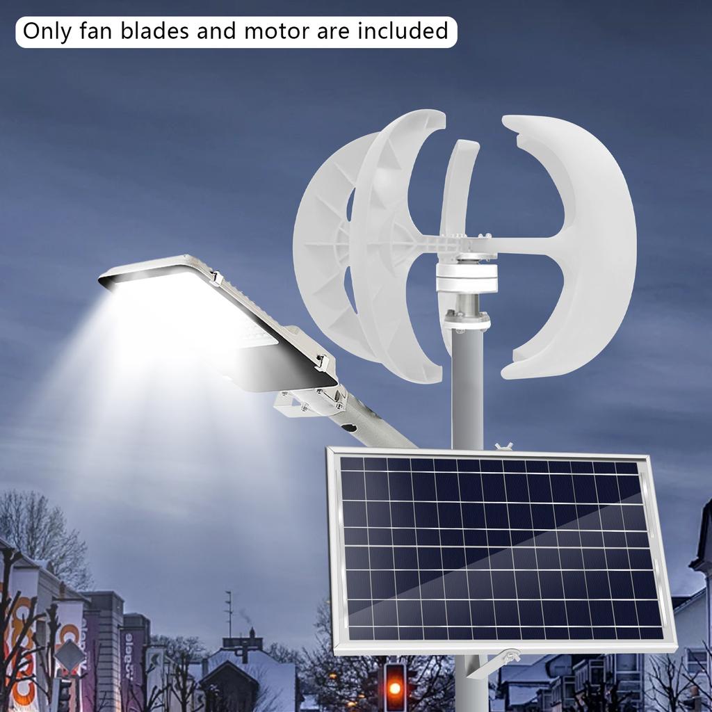 Bymaocar 600W Wind Turbine Generator W/ 5 Blades & IP67 Controller,unique Lantern Shape Electrical Equipment Simple Installation