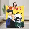 Couverture Anime Ranma 1/2 Polaire Imprimée Respirante Légère Jeté de Lit Quilt d'Extérieur