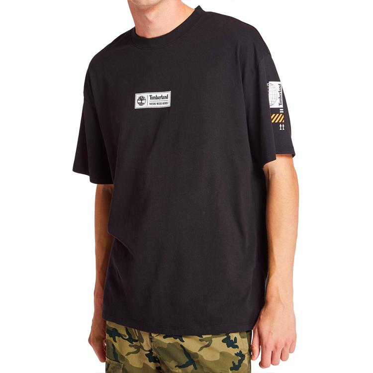 Timberland Earthkeeper Series Printed Short Sleeve T-Shirt Men Tops Black A2B51001