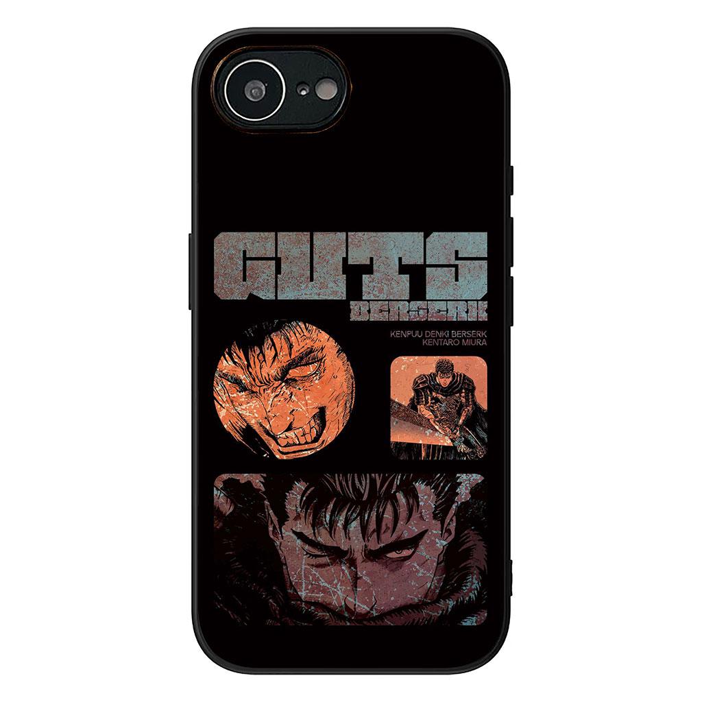 

Cover for Samsung Galaxy A36 A17 A26 A07 A35 A54 A53 A13 A33 A34 S8 S9 S20 S21 FE S10 Plus Phone Case Berserks Cartoon Guts Galaxy A34 5G
