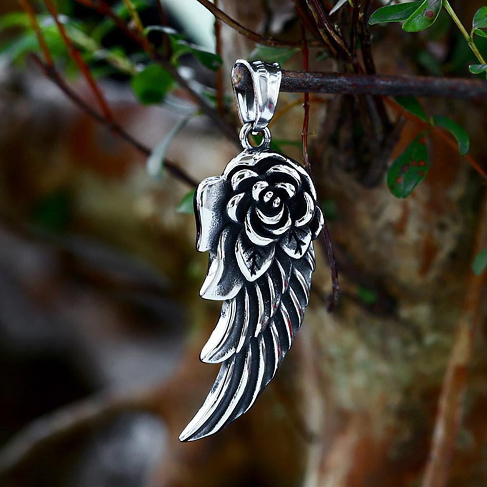 Nordic Vikings Wolf Tooth Pendant Necklace 316L Stainless Steel Hip Hop Rock Fashion Leather Rope Chain Jewelry Gifts