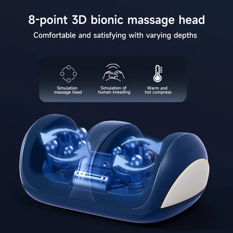 Red Light Heating Foot Massager Electric Foot Massager 3D Bionic Massage Head Foot Leg Fatigue Massage Relaxing Relief Stress