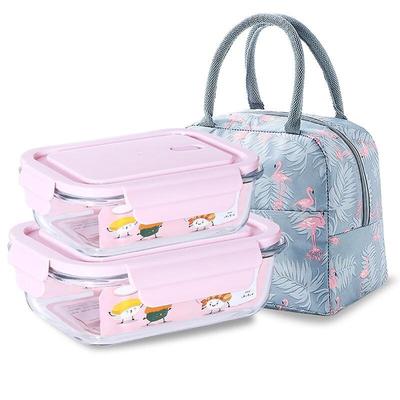 ZISIZ Glass Food Storage & Bento Box Set