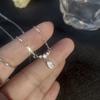 Teardrop Cubic Zirconia Pendant Necklace for Women