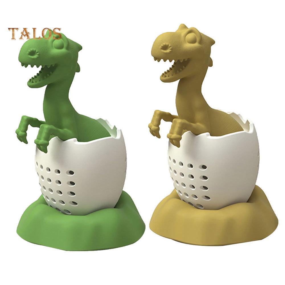 Silikonový čajový infuzér ve tvaru vylíhnutého dinosaura, sítko na čajové lístky, filtr, difuzér, náčiní na nápoje