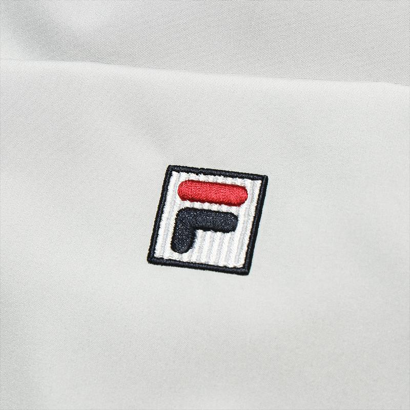 Fila Heritage Fashion Classic Simple Casual Comfortable Versatile Warm Duck Down Thin Shirt Down Jacket Men Jacket Gray F11M548907FLY