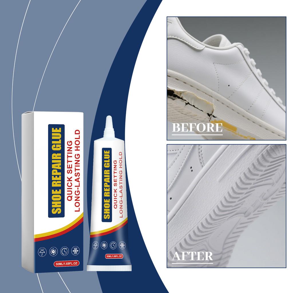 Jakehoe Shoe Glue, 0ml - Strong Adhesive for Leather, Rubber, Plastic, Quick Dry Shoe Fix