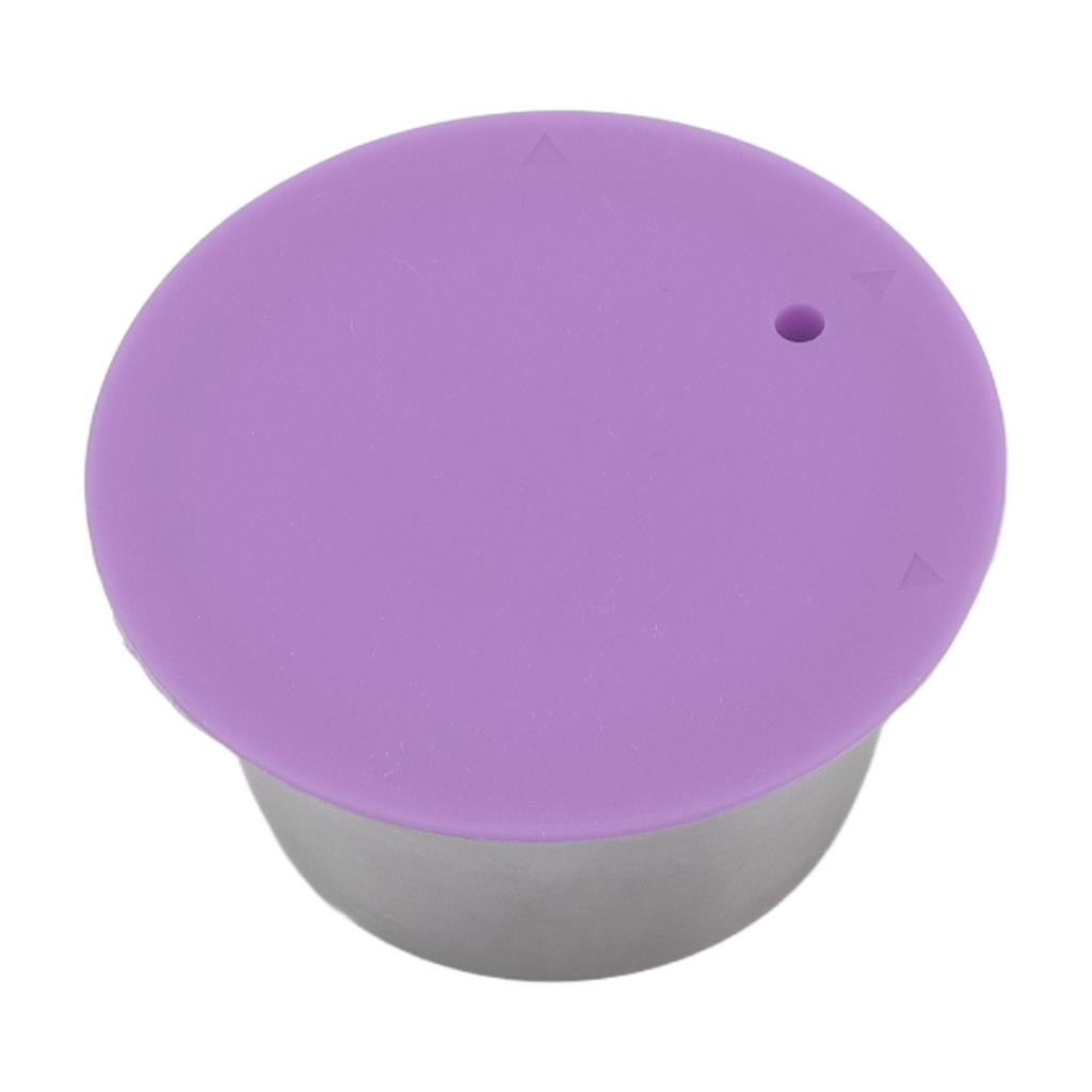 Stainless Steel Refill Coffee Capsules Reusable Coffee Filter Cup Set with Powder Cover for   Gusto