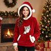 Kids Christmas Hoodie for Boys and Girls, Long Sleeve Casual Fall Winter Pullover Sweatshirt