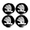 4Pcs 56mm Car Hub Cap Badge Logo Decal For Skoda Octavia KAMIQ KODIAQ SUPERB RAPIDFABIA YETI Wheel Sticker Styling AccessoriesCQ1