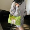 Heavy Industry Embroidery Donut Portable Nylon Bag Women's Casual Going Out Crossbody Bag Versatile Shoulder Bag