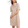 FILA Fusion Fashion Comfortable Sports Casual Polo Dress Women dresses Feather-Gray T11W423306FGY