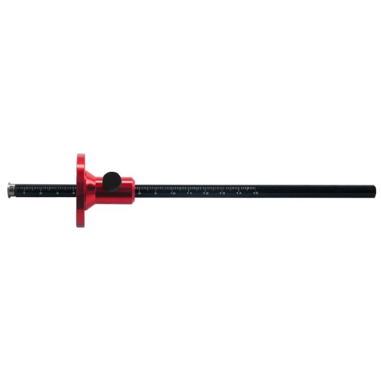Clear Readable Scale Aluminum Woodworking Carpentry Layout Scriber Line Marking Gauge Ruler Suitable for Woodworking Use