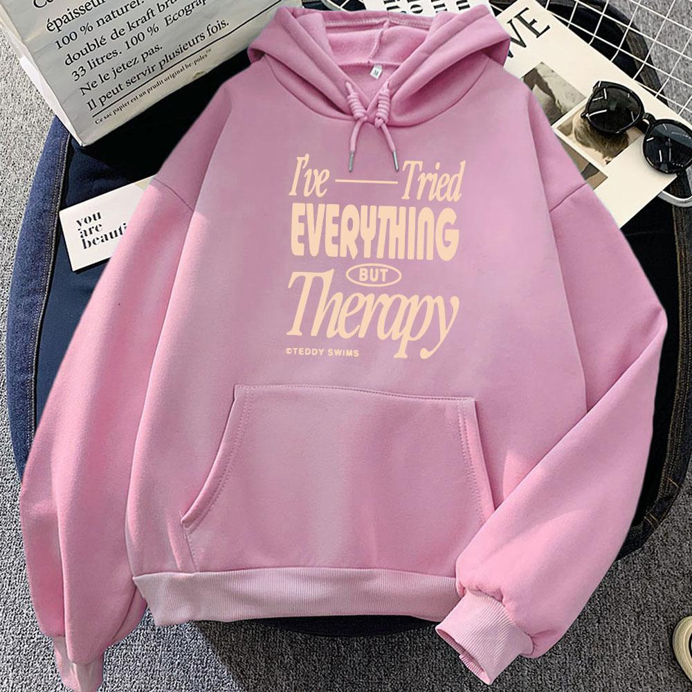 TeddySwims I've Tried Everything But Therapy Party 2 Hoodies  Album Printing Sweatshirts Unisex Sudaderas Women Men Tops