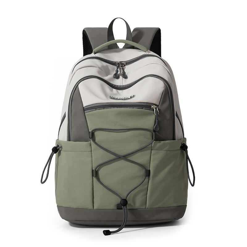 Schoolbag Mountain Dopamine Contrast Rope Backpack Couple Vitality Outdoor Hiking Anti-splashing Backpack