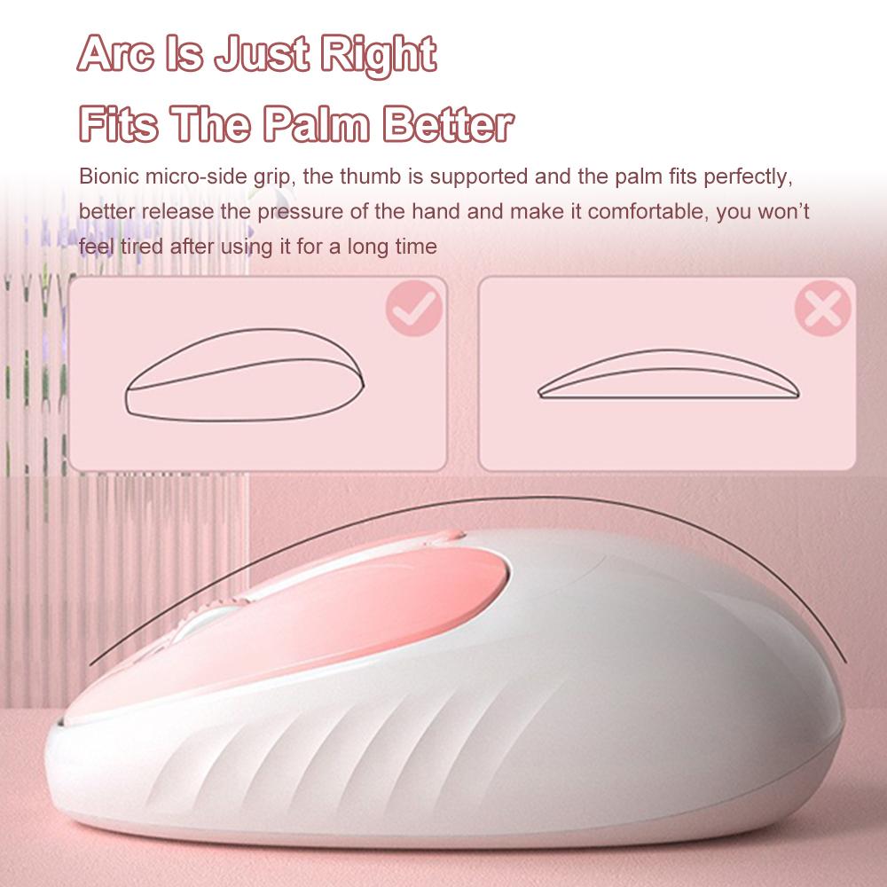 Dual-Mode Wireless Mäuse 2.4G+BT Leise Computermäuse mit Leistungsanzeige Tragbare USB Kabellose Stille